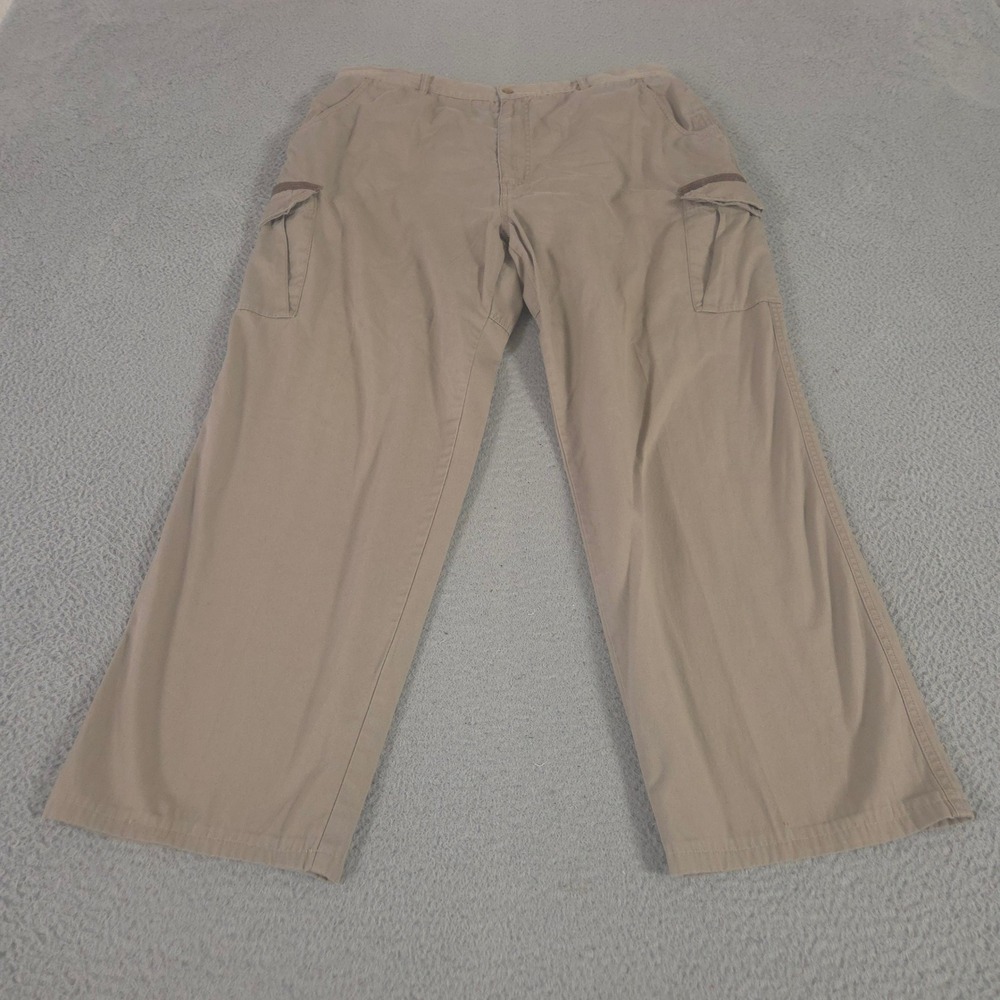 Cabela's Pants Mens 40x32 Khaki Outdoor Gear Straight Cotton Cargo Nubuck Trim